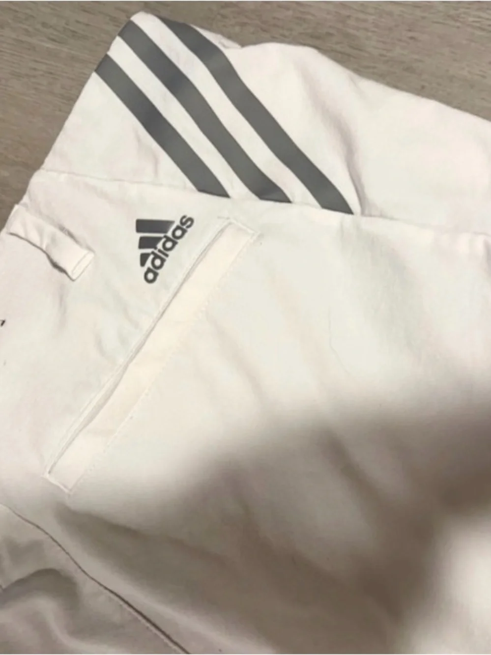 adidas Men's White Flat Front Golf Shorts